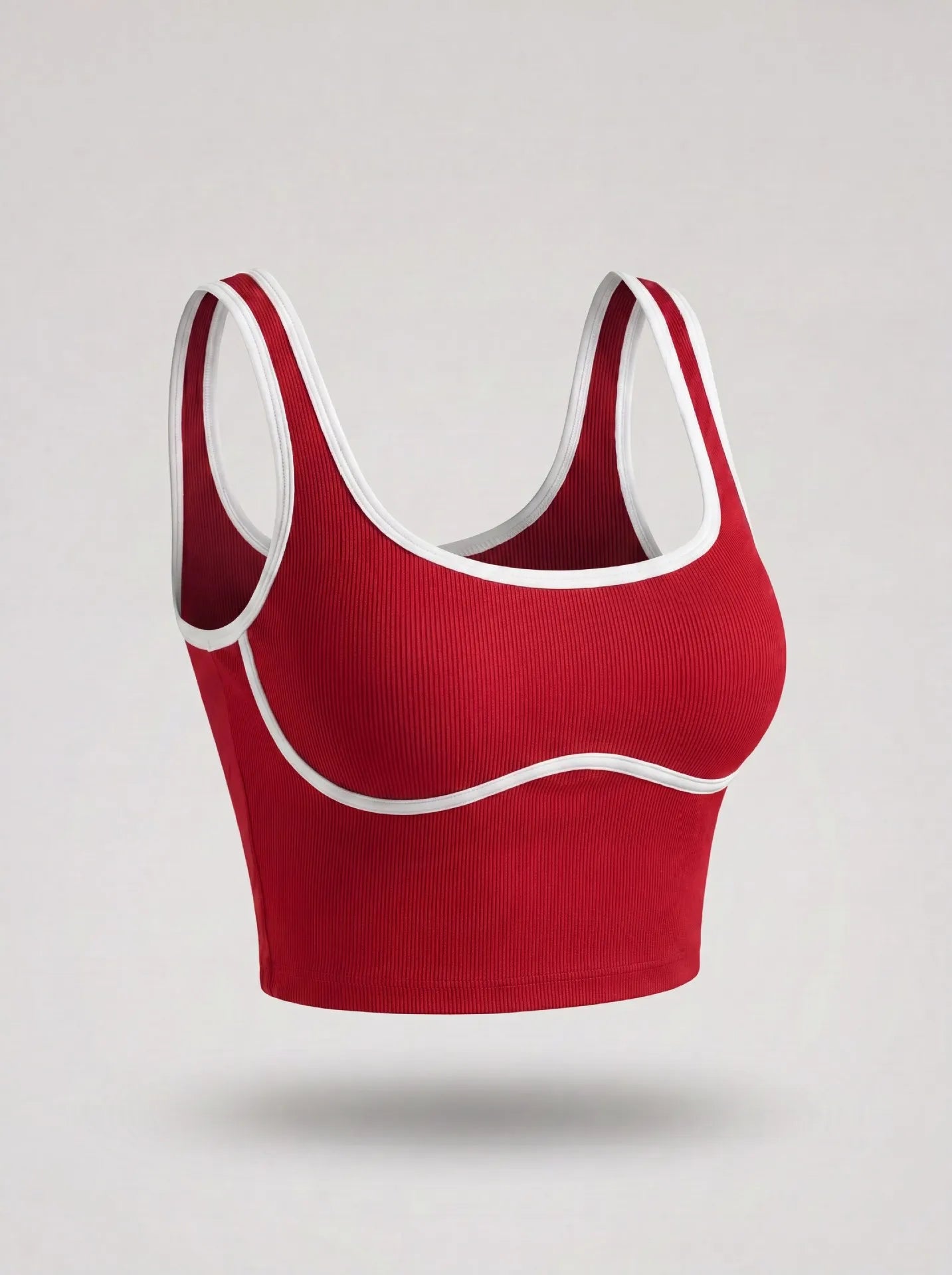 Women Color Block Line Yoga Bra without Chest Pad Shaping Back Design Quick Dry Sports Top Gym Running Training Outdoor