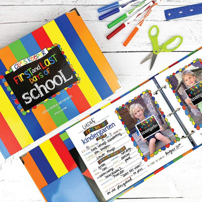 Class Keeper® School Memory Book + First & Last Day Photo Signs | Digital Memory App Included
