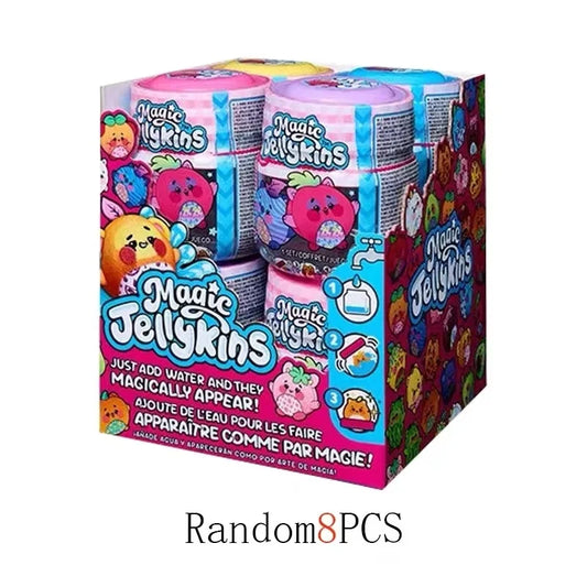 Magic Jellykins Magic Shake Jar Surprise Water Grow Blind Box Plush Toy Cute Squeeze Doll Kawaii Decompression Fidget Toys Gift