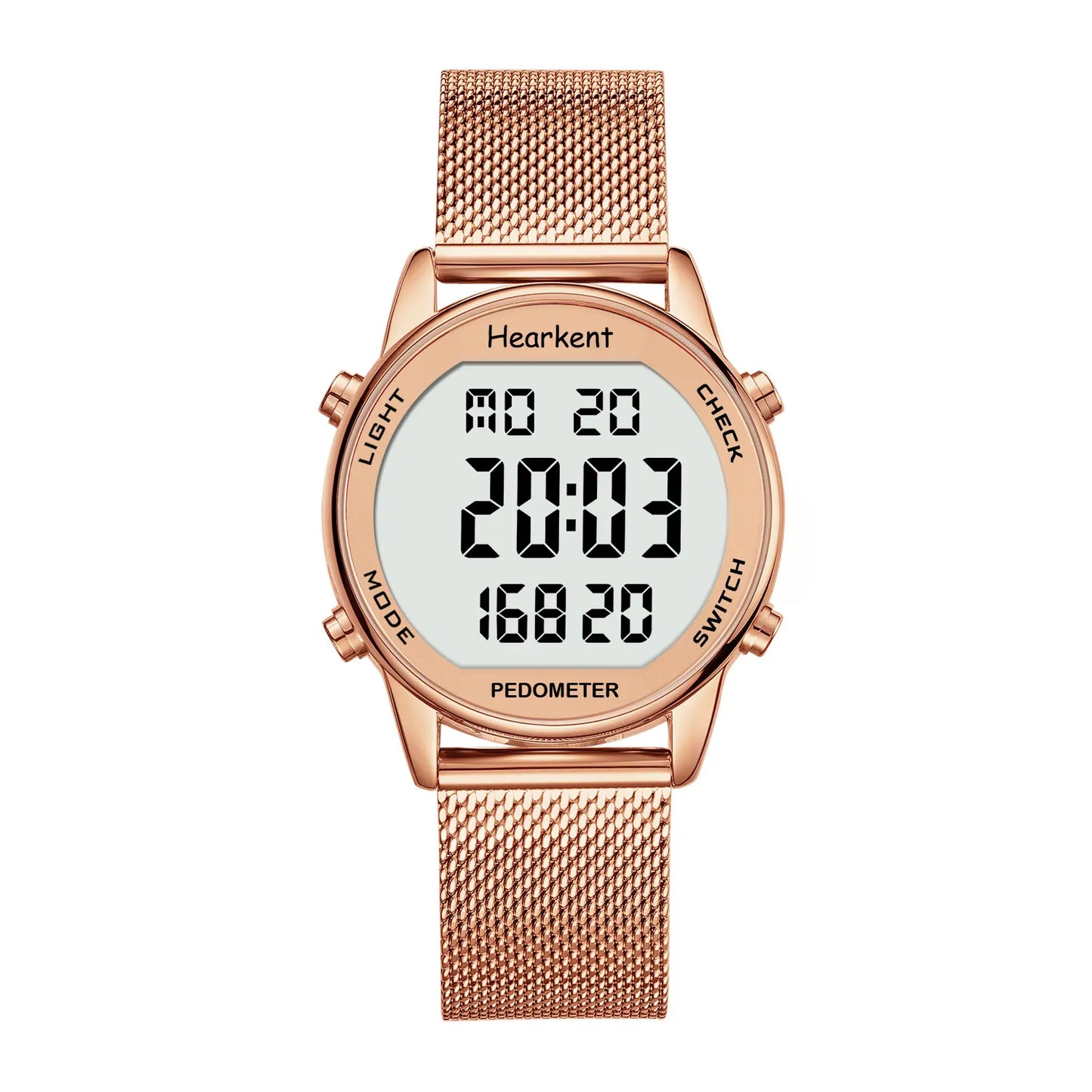 Pedometer Watches Sport Step Counter Women'S Digital Watches Calories Mile Tracker Waterproof 30M for Walking Running
