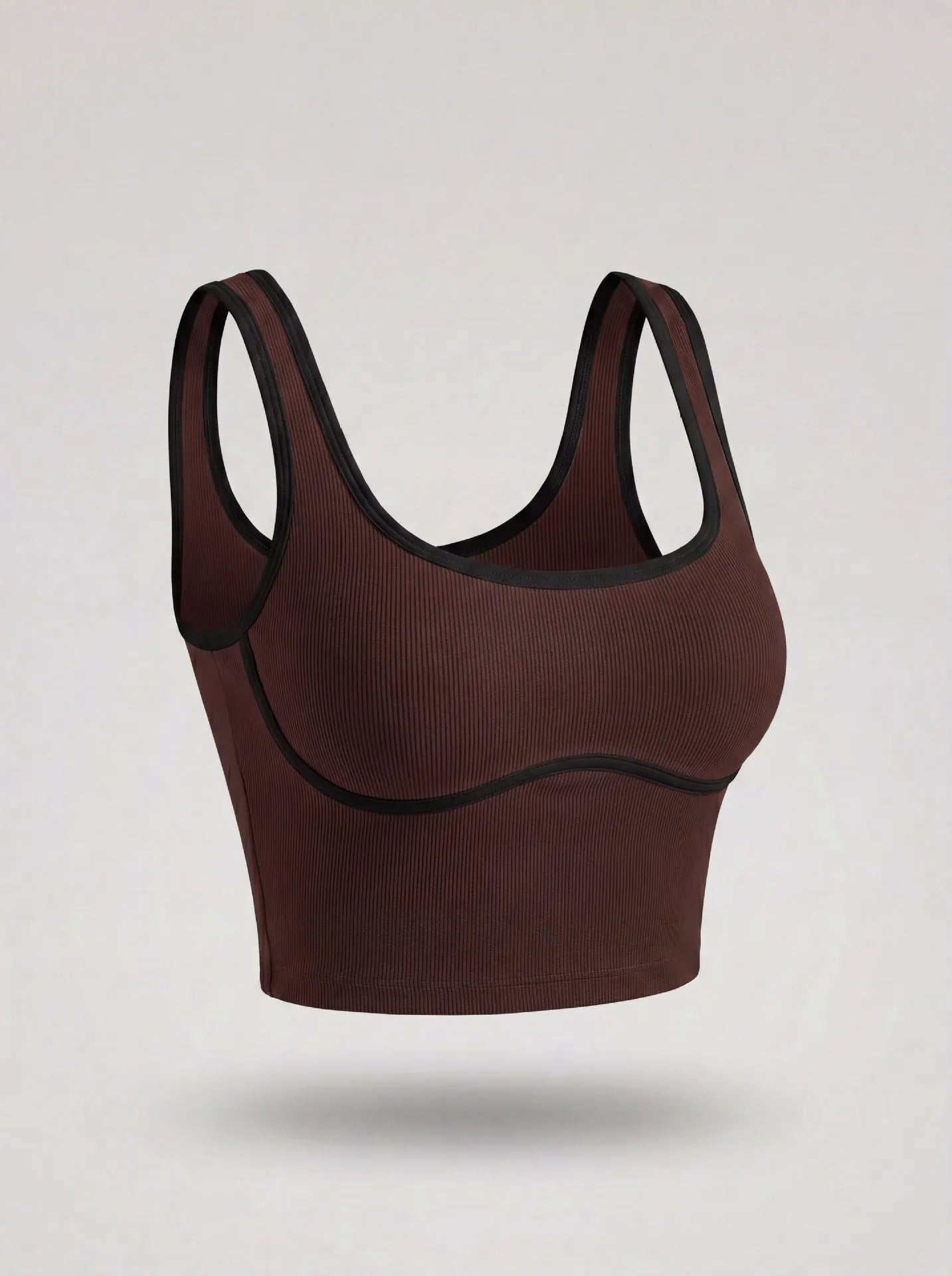 Women Color Block Line Yoga Bra without Chest Pad Shaping Back Design Quick Dry Sports Top Gym Running Training Outdoor