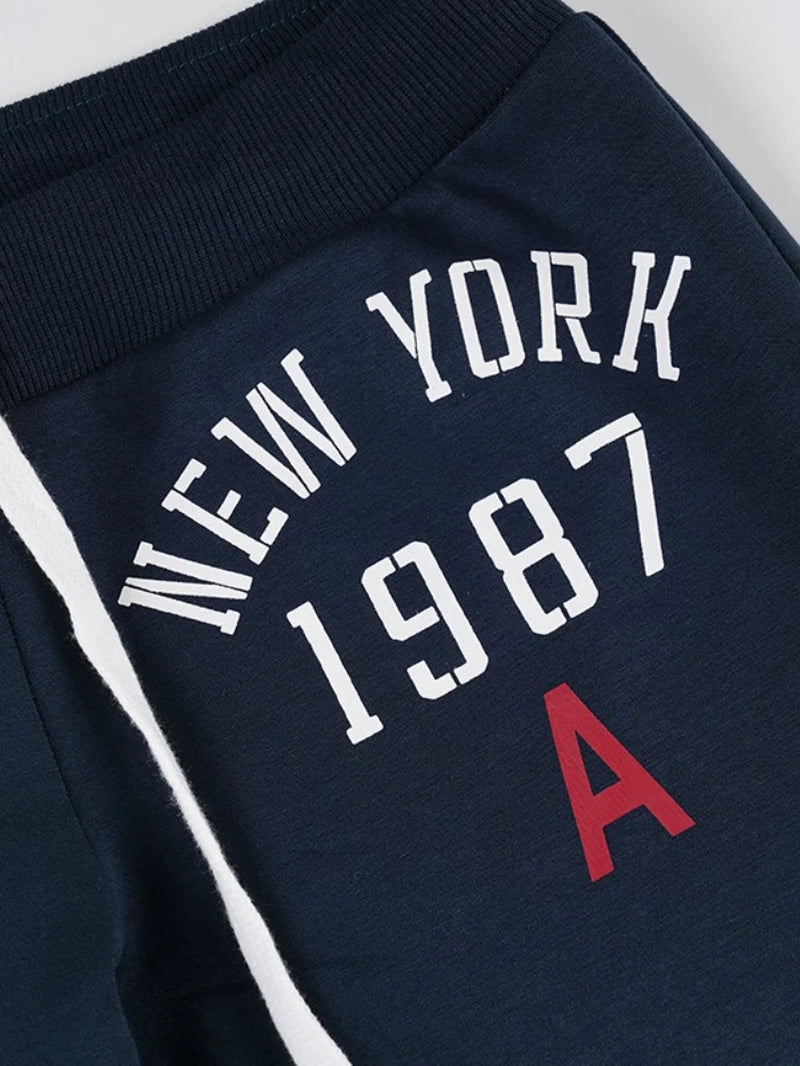 America Fashion Y2K Low Waist Slight Strech Letter Print All Match Streetwear Long Pants