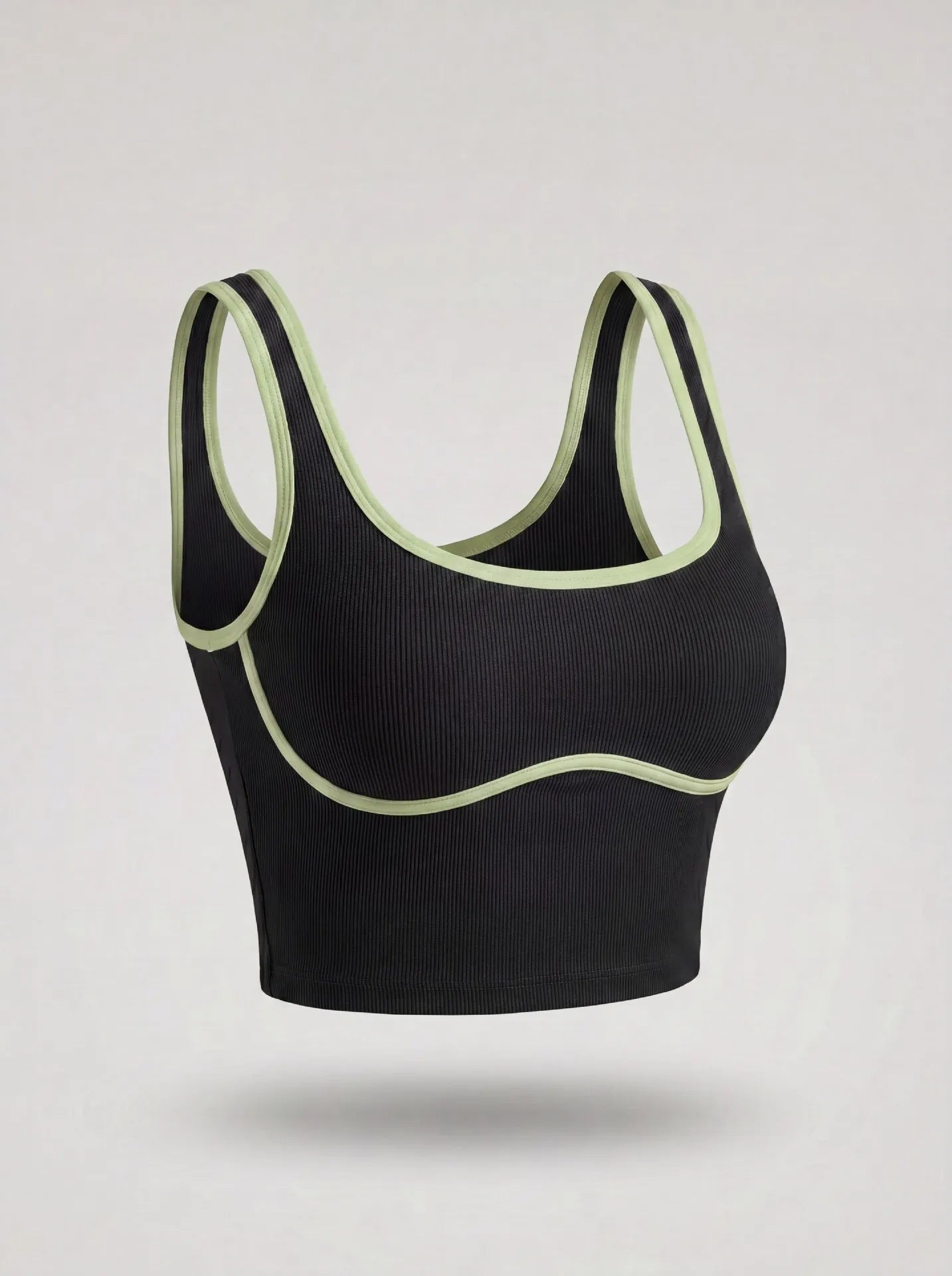 Women Color Block Line Yoga Bra without Chest Pad Shaping Back Design Quick Dry Sports Top Gym Running Training Outdoor