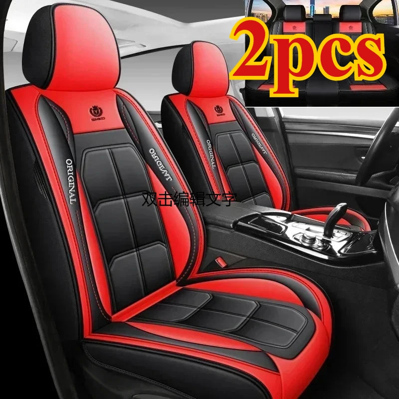 2Pcs Car Seat Cushion Fully Surrounded Four Seasons Universal Vehicle Cover Seat Cover Wear-Resistant Stain-Resistant Breathable
