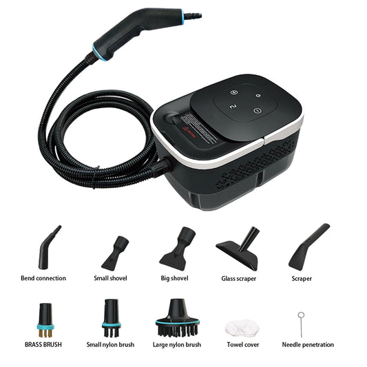 1500W Portable Steam Cleaner 110V Touch Screen Large Capacity Cleaning Machine for Mattress Sofa Carpet and Fabric Care