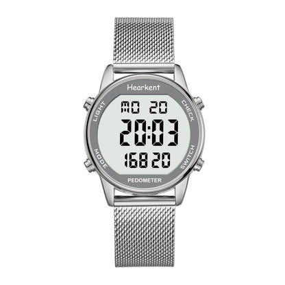 Pedometer Watches Sport Step Counter Women'S Digital Watches Calories Mile Tracker Waterproof 30M for Walking Running