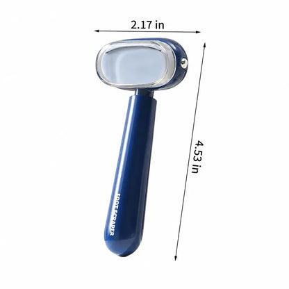Dual‑Sided Foot Callus Remover, Replaceable Stainless Steel Blade Foot Scraper, Portable Manual Dead Skin Corn Remover, Safe Heels Exfoliator Pedicure Tool for Thick Hard Cracked Skin