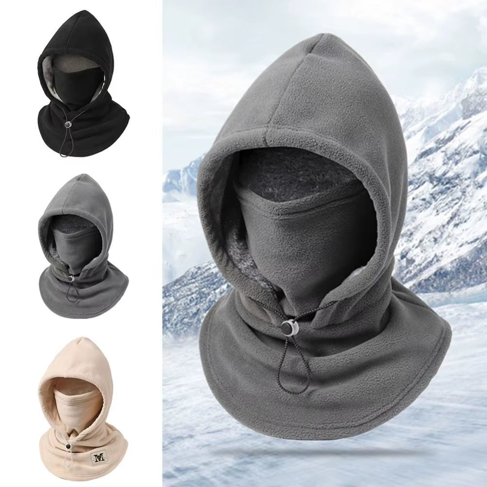 New Winter Beanies Hat Keep Warm Thickned Pullover Hats Windproof Outdoor Riding Sets Cycling Hat Women Men