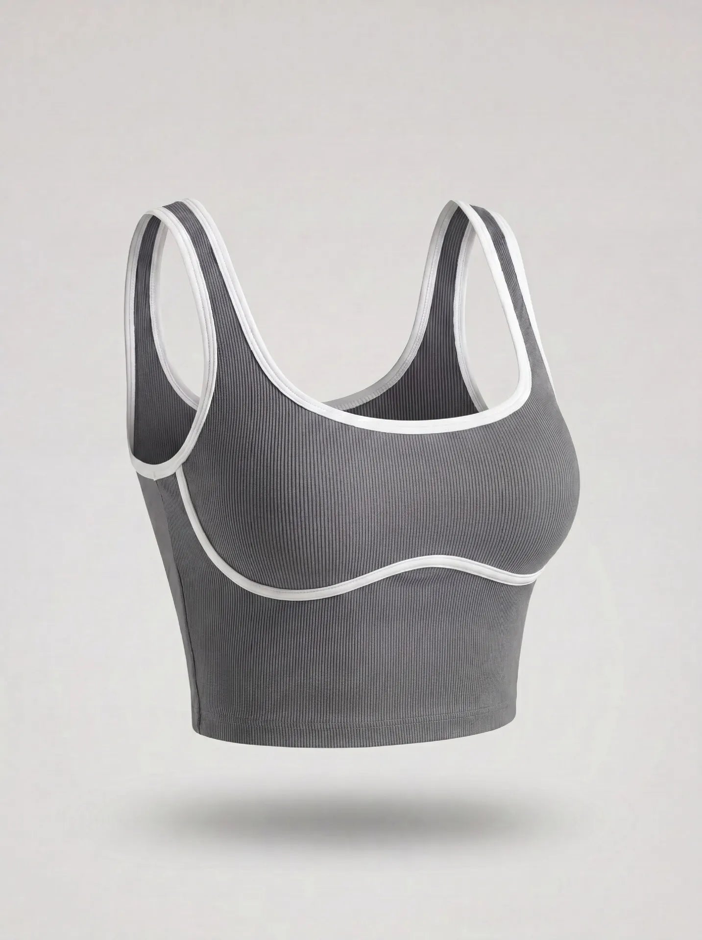 Women Color Block Line Yoga Bra without Chest Pad Shaping Back Design Quick Dry Sports Top Gym Running Training Outdoor