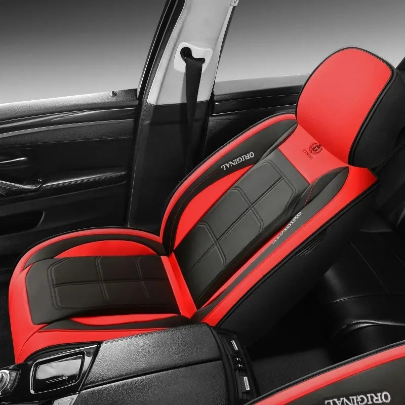 2Pcs Car Seat Cushion Fully Surrounded Four Seasons Universal Vehicle Cover Seat Cover Wear-Resistant Stain-Resistant Breathable