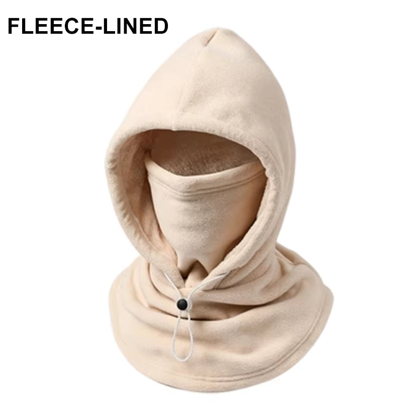 Three in One Wool Double-Layer Integrated Hat Windproof and Warm Winter Flannel Warm Mask Hat Balaclava Wind Hat Ski Masks 2026