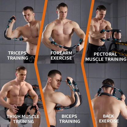HOTWAVE Arm Trainer,Adjustable Chest Workout Equipment,Arm Trainer for Men,Chest Trainer for Men,Upper Body Strength Training, Portable Spring Resistance Home Fitness Equipment Tiktokshopbacktoschool