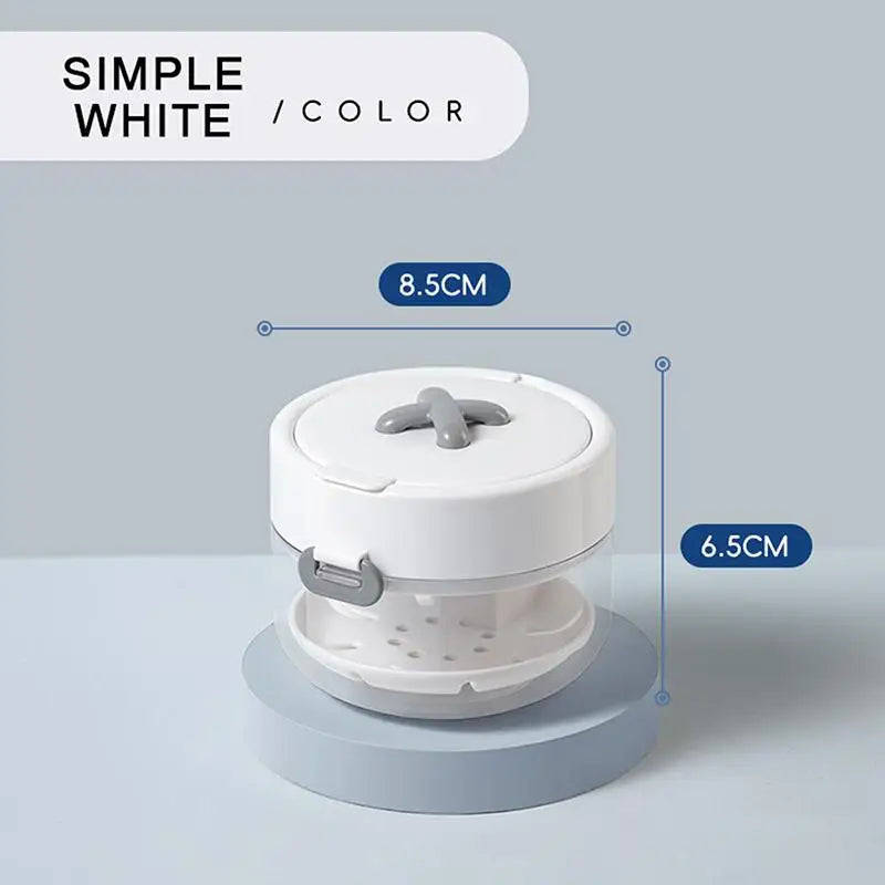 Portable 2 in 1 Multi-Layer Denture Retainer Case with Clip-On Cap Cleaning Storage Box with Cleaning Brush No-Leak Oral Box
