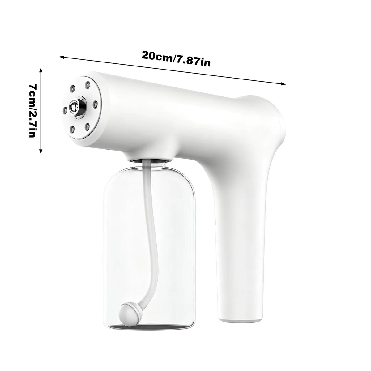 Mist Sprayer 350Ml 6 Levels Nano Cordless Rechargeable Portable Handheld Fogger Machine for Water Toner Home Office Salon Travel