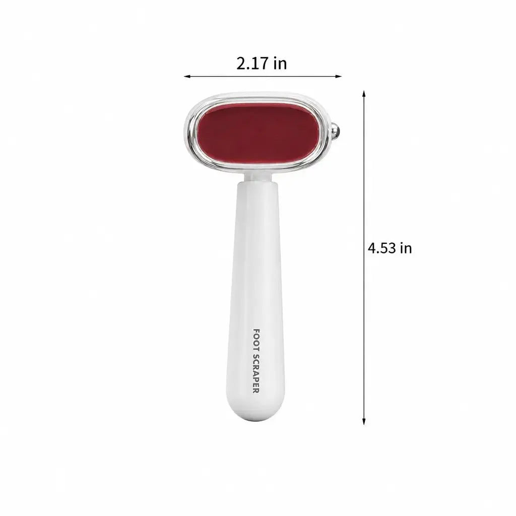 Dual‑Sided Foot Callus Remover, Replaceable Stainless Steel Blade Foot Scraper, Portable Manual Dead Skin Corn Remover, Safe Heels Exfoliator Pedicure Tool for Thick Hard Cracked Skin