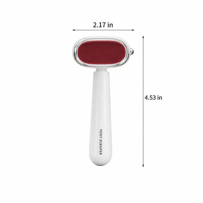 Dual‑Sided Foot Callus Remover, Replaceable Stainless Steel Blade Foot Scraper, Portable Manual Dead Skin Corn Remover, Safe Heels Exfoliator Pedicure Tool for Thick Hard Cracked Skin