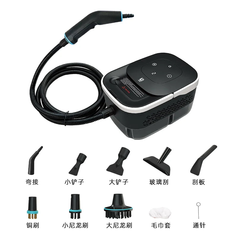 1500W Portable Steam Cleaner 110V Touch Screen Large Capacity Cleaning Machine for Mattress Sofa Carpet and Fabric Care