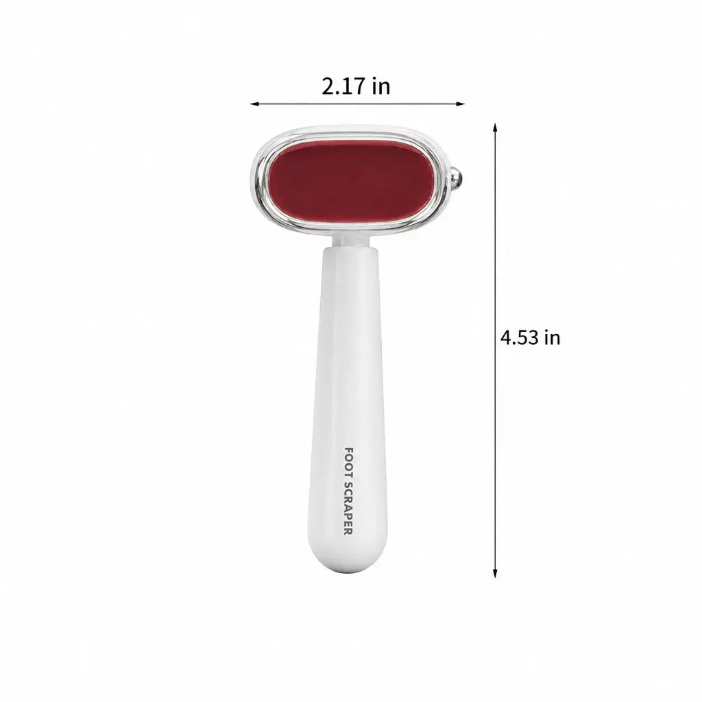 Dual‑Sided Foot Callus Remover, Replaceable Stainless Steel Blade Foot Scraper, Portable Manual Dead Skin Corn Remover, Safe Heels Exfoliator Pedicure Tool for Thick Hard Cracked Skin