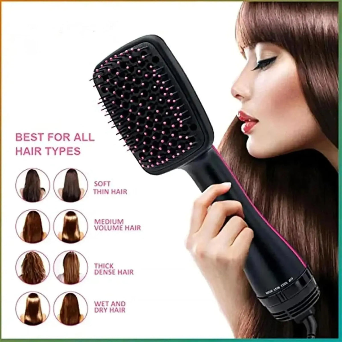 2 in 1 Comfort Comb Design Multifunctional Hair Dryer, Fast Drying Hair Styling Tool, Hairdressing Comb Hot Air Brush, Trending Products, Makeup Products, Back to School, Hair Straightener Comb