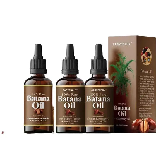 Batana Oil for Hair,(3Pcs)Hair Oil with Rosemary for Hair Growth - 100% Organic Batana Oil