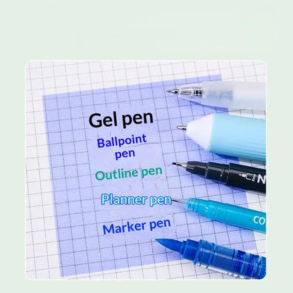 ​80 Sheets/Box Self-Adhesive Memo Pads Pull-Type Sticky Note Pearlescent Transparent Paper for Office & School Stationery Supply