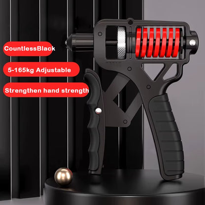 Adjustable Hand Grip Strengthener Gripper Nonslip Grip Trainer with 5-165KG Resistance for Stronger Wrists Fingers and Hands