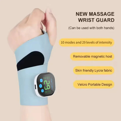 NEW EMS Electric Hand Wrist Massager Vibration Massage Relieve Hand Muscle Fatigue USB Rechargeable Wrist Brace Wrap Hand Belt