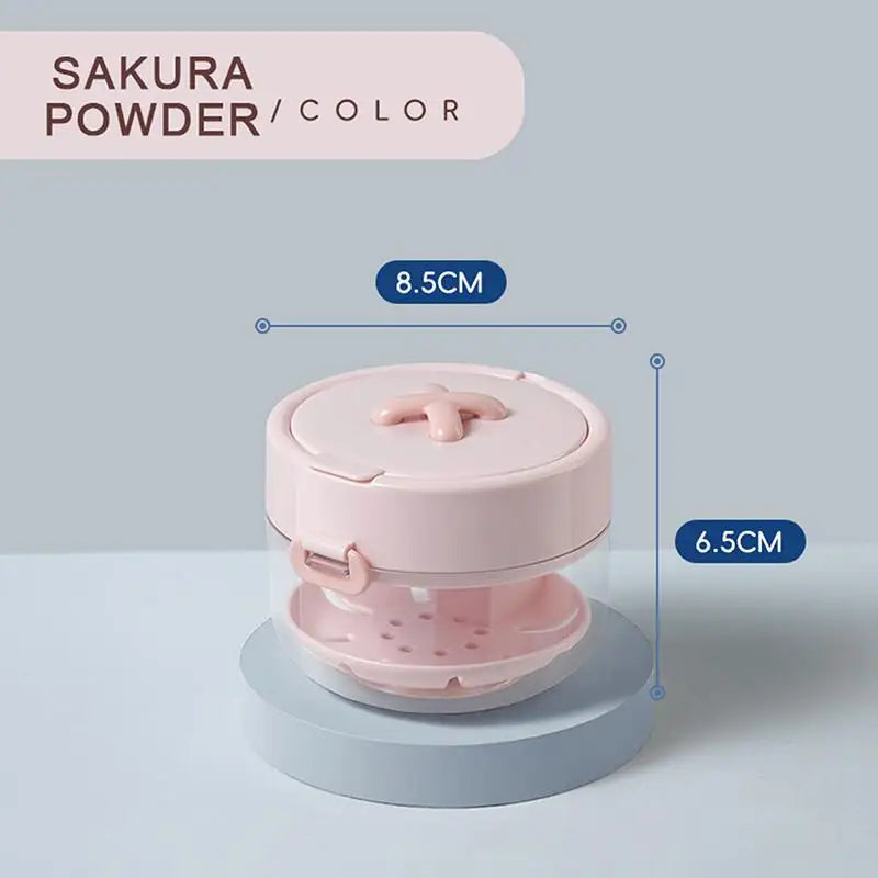 Portable 2 in 1 Multi-Layer Denture Retainer Case with Clip-On Cap Cleaning Storage Box with Cleaning Brush No-Leak Oral Box