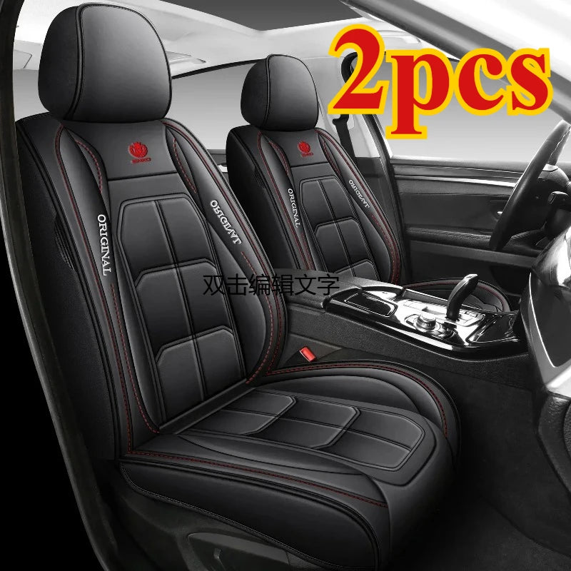 2Pcs Car Seat Cushion Fully Surrounded Four Seasons Universal Vehicle Cover Seat Cover Wear-Resistant Stain-Resistant Breathable