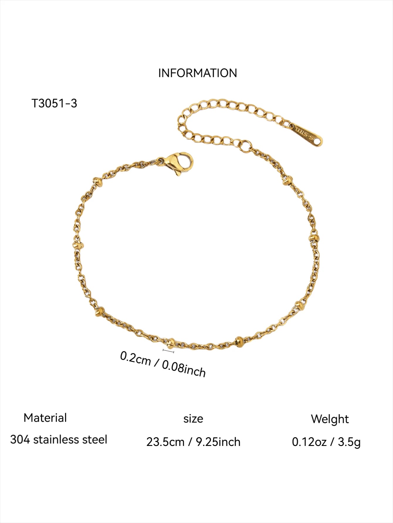 1PC Vintage Ins Fresh Exquisite Jewelry for Women,Stainless Steel Necklace or Bracelet Inlaid Lucky Flower Zircon & Spacer Beads