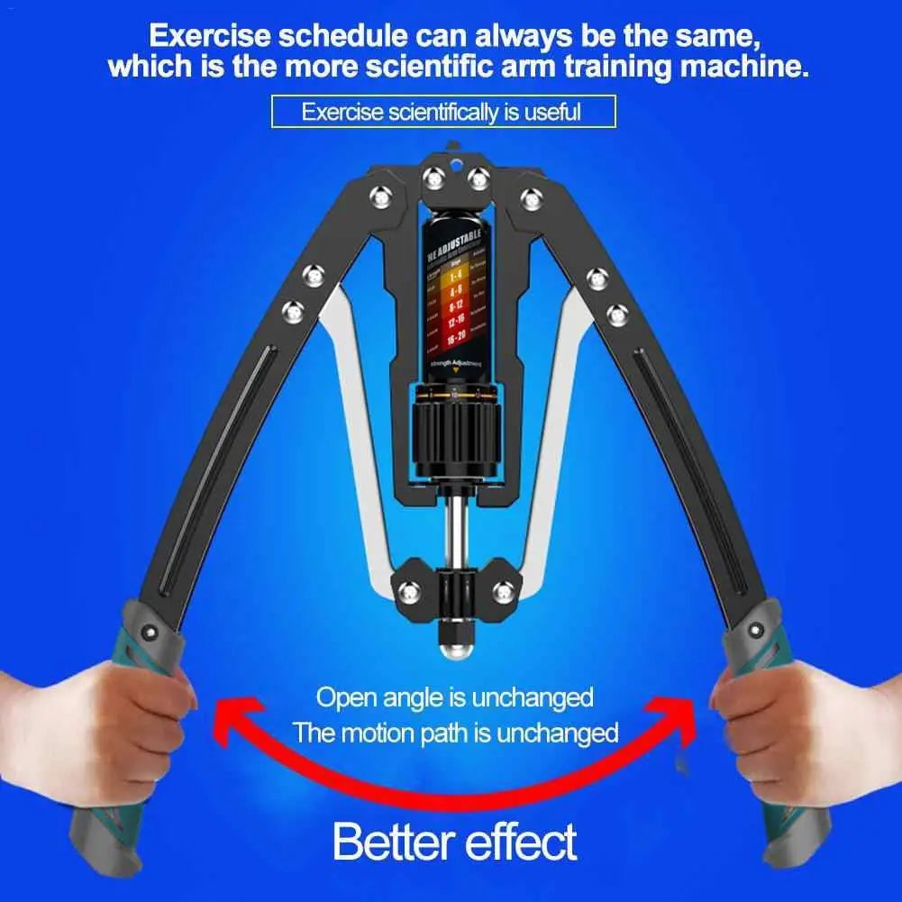 Hydraulic Arm Exerciser Adjustable 22-440Lbs Chest Expander for Home Gym Shoulder Muscle Strength Training Fitness