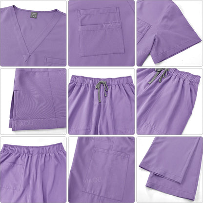 Wholesale Price Medical Suit for Women Surgical Gown Lab Coat with Pockets Dental Scrub Veterinary Uniform Soft Nursing Articles