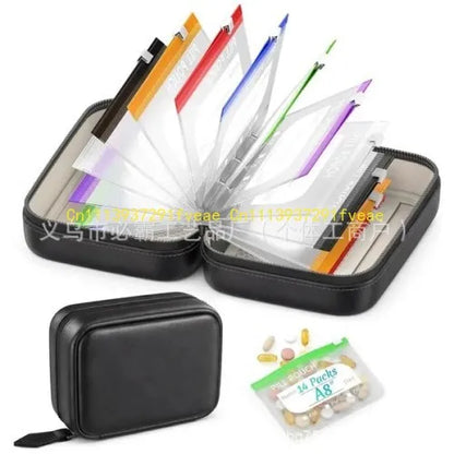 2026 New Waterlproof Pill Pouch Set Multiple Compartments Waterproof Pill Bag Set as a Gift for Parents and Elders