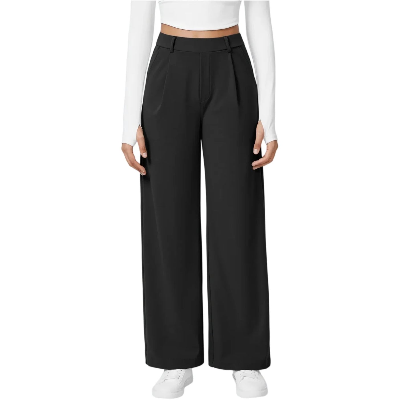 Women'S Fashion Comfortable Pants Autumn and Winter Wide Leg Casual Sports Drape Slimming and Versatile Floor Length 2025