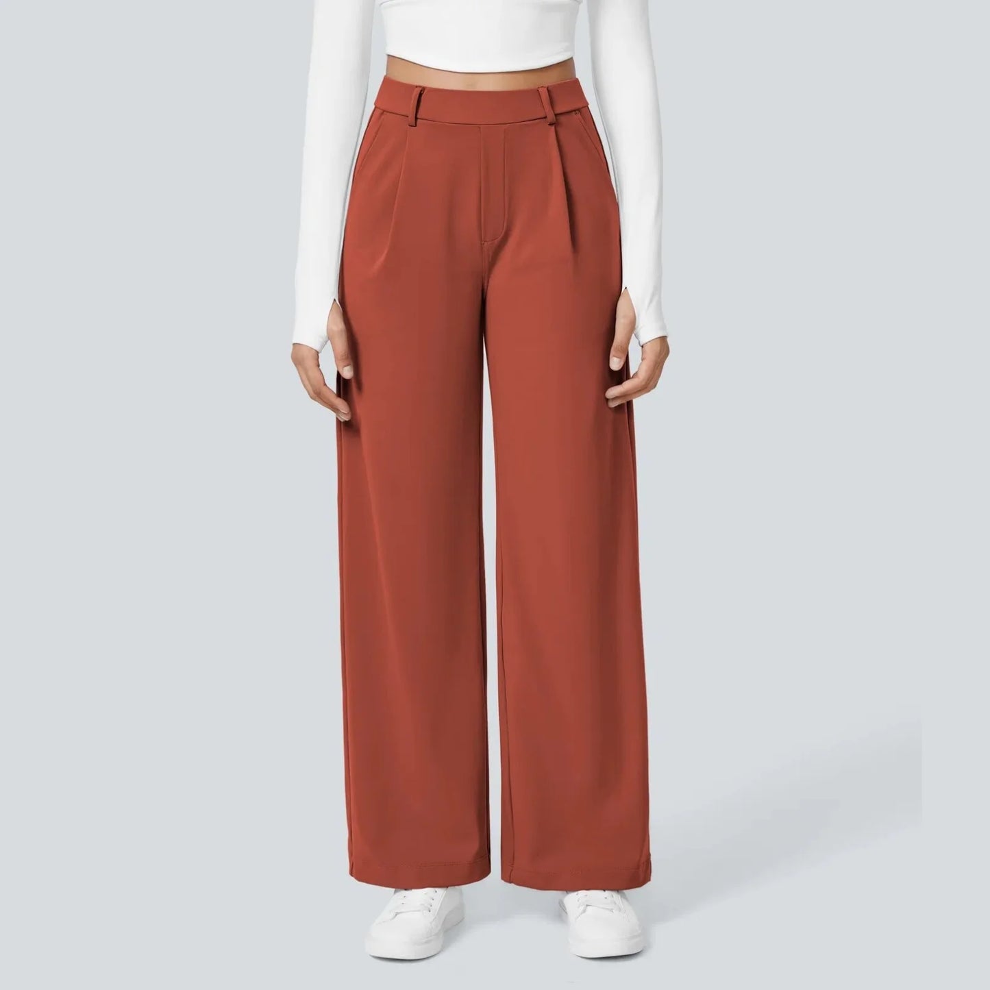 Women'S Fashion Comfortable Pants Autumn and Winter Wide Leg Casual Sports Drape Slimming and Versatile Floor Length 2025