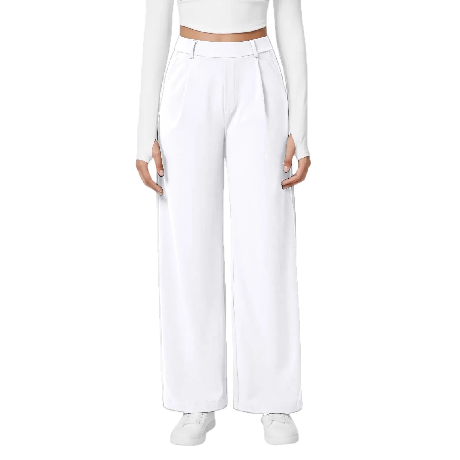 Women'S Fashion Comfortable Pants Autumn and Winter Wide Leg Casual Sports Drape Slimming and Versatile Floor Length 2025