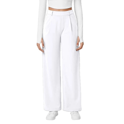 Women'S Fashion Comfortable Pants Autumn and Winter Wide Leg Casual Sports Drape Slimming and Versatile Floor Length 2025