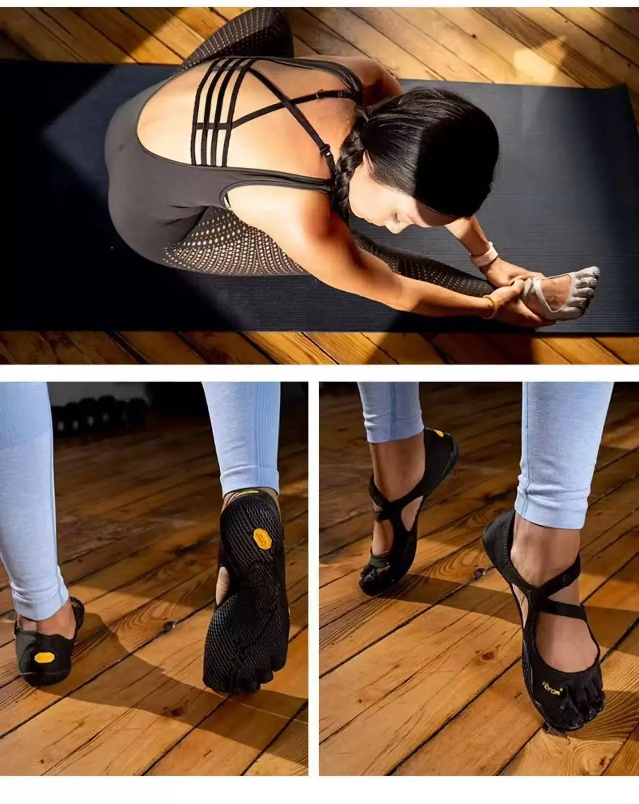 Lightweight, Breathable, and Quick-Drying Five-Toed V-Soul Sneakers Are Perfect for Yoga, Walking, and Outdoor Activities.