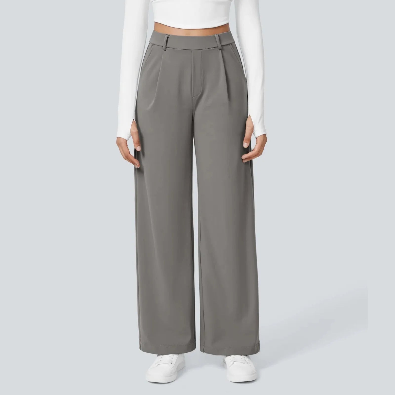 Women'S Fashion Comfortable Pants Autumn and Winter Wide Leg Casual Sports Drape Slimming and Versatile Floor Length 2025