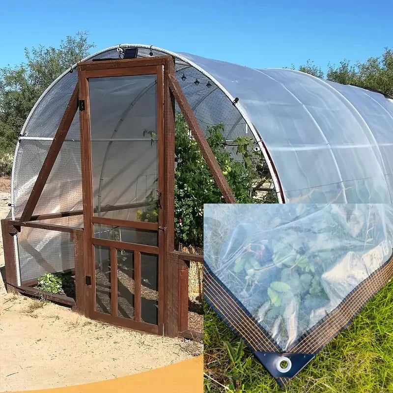 Transparent Waterproof Cloth Thickened Oilcloth Garden Rainproof Plastic Cloth Plant Cold-Proof Heat Insulation Tarpaulin