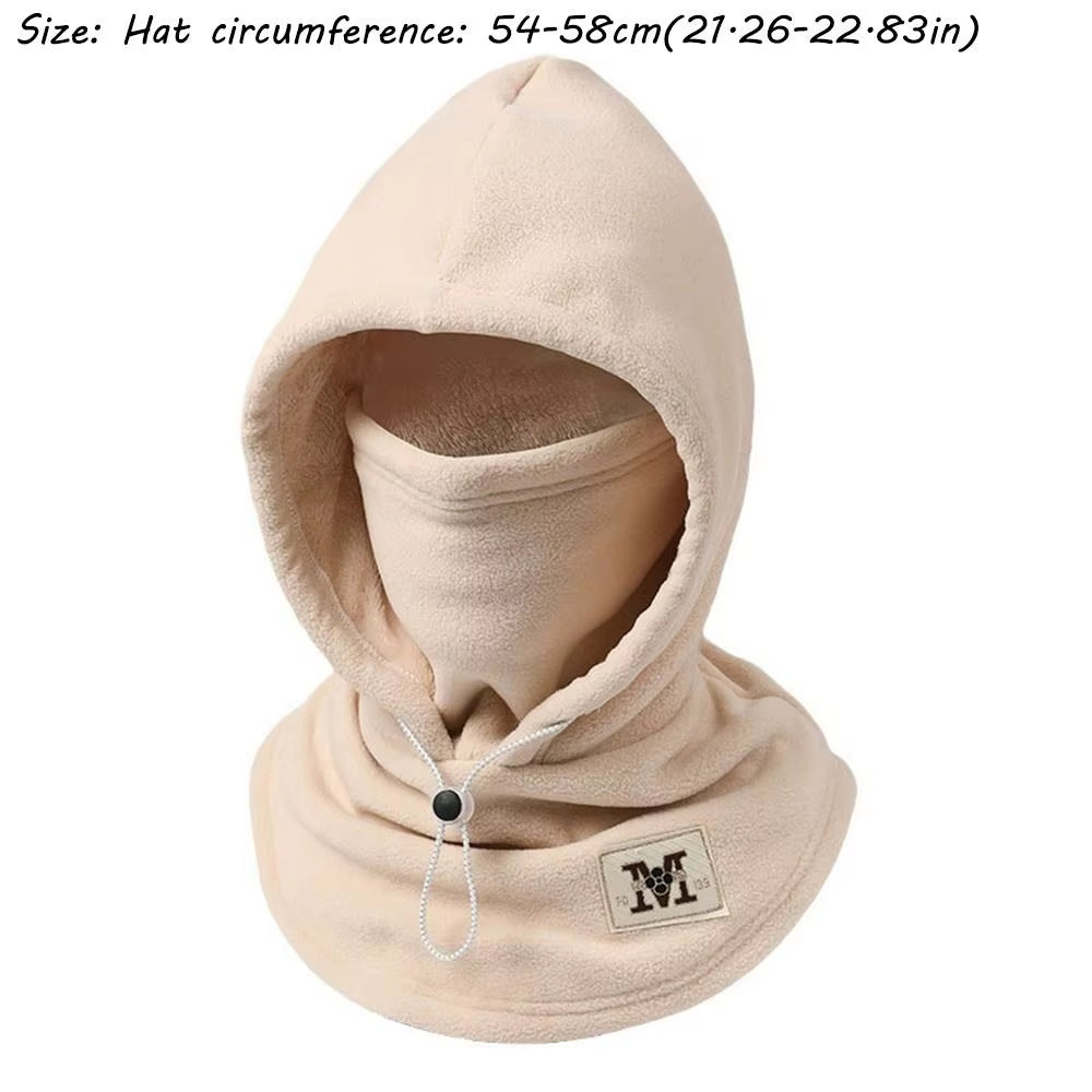 New Winter Beanies Hat Keep Warm Thickned Pullover Hats Windproof Outdoor Riding Sets Cycling Hat Women Men