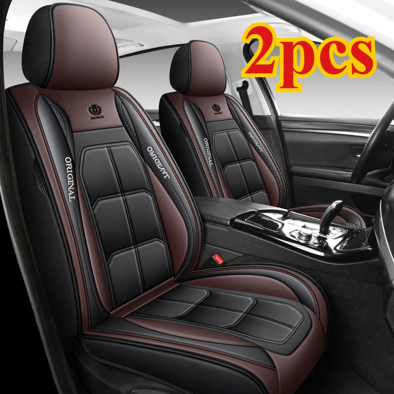 2Pcs Car Seat Cushion Fully Surrounded Four Seasons Universal Vehicle Cover Seat Cover Wear-Resistant Stain-Resistant Breathable