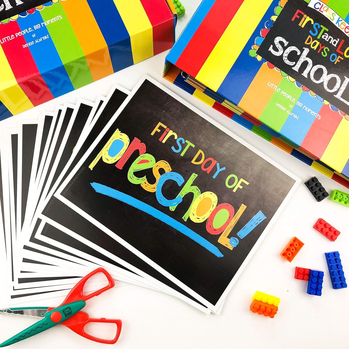 Class Keeper® School Memory Book + First & Last Day Photo Signs | Digital Memory App Included