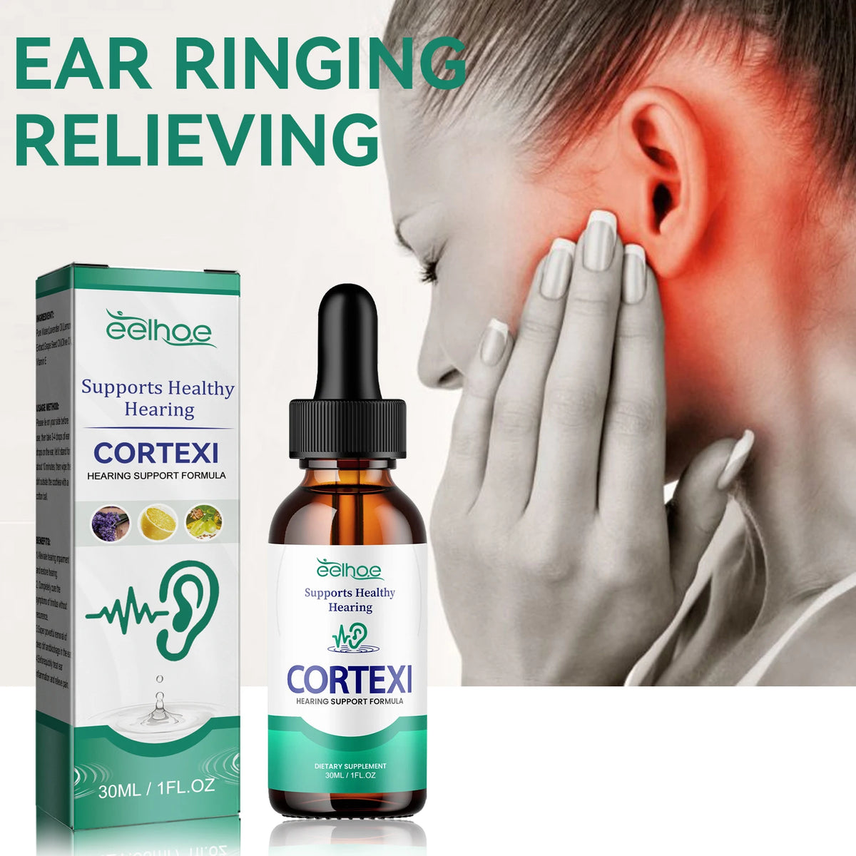 Ear Care Drops Hearing Support Formula Gentle Earwax Removal Drops Ear Discomfort Relief Soothing Ear Canal Care