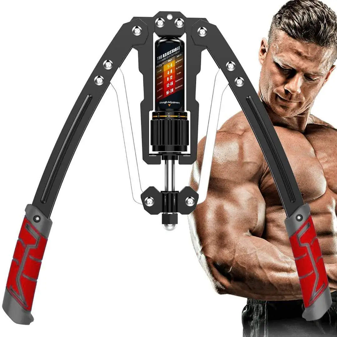 Hydraulic Arm Exerciser Adjustable 22-440Lbs Chest Expander for Home Gym Shoulder Muscle Strength Training Fitness