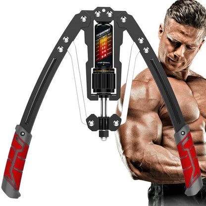 Hydraulic Arm Exerciser Adjustable 22-440Lbs Chest Expander for Home Gym Shoulder Muscle Strength Training Fitness