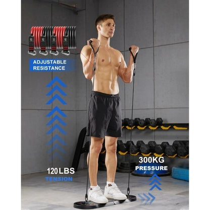 Foldable 20 in 1 Push up Board Portable Home Gym Equipment with Handles for Strength Training Men and Women