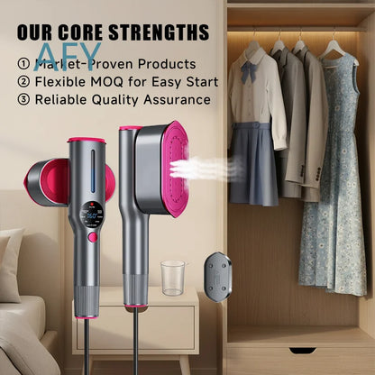 Dr.Flash for Handy Garment Steamer 2 in 1 Mini Travel Steamer Portable Clothing Steamer for Wrinkle Removal Fast Heating