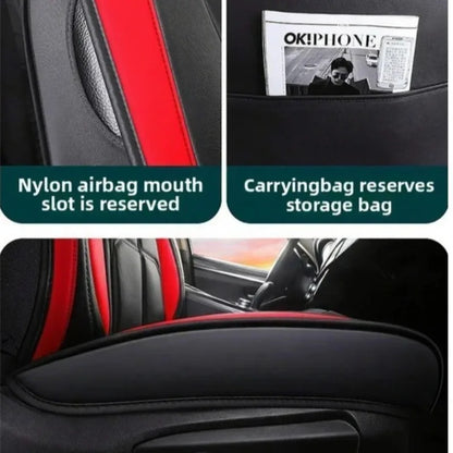 2Pcs Car Seat Cushion Fully Surrounded Four Seasons Universal Vehicle Cover Seat Cover Wear-Resistant Stain-Resistant Breathable