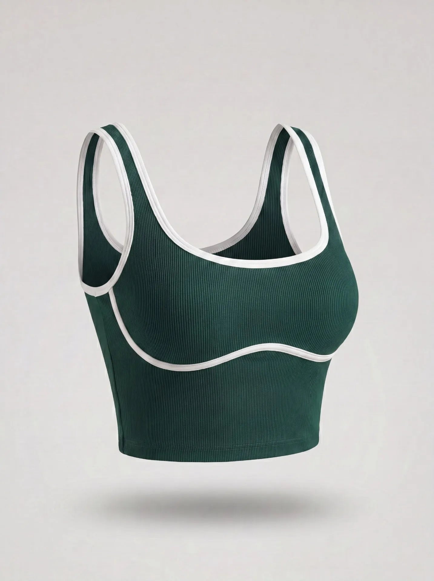 Women Color Block Line Yoga Bra without Chest Pad Shaping Back Design Quick Dry Sports Top Gym Running Training Outdoor